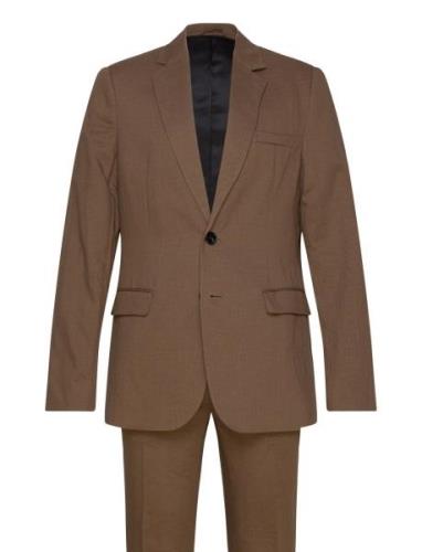 Linobbcarlaxel Suit Bruuns Bazaar Brown