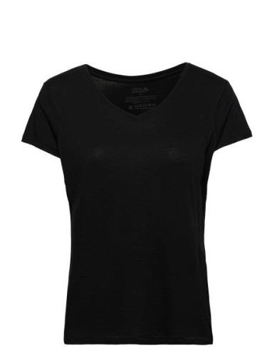 Women's Modal V-Neck T-Shirt 1-Pack Danish Endurance Black