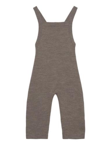 Baby Felted Overalls FUB Brown