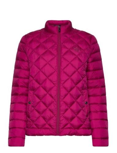 Diamond-Quilted Puffer Coat Lauren Ralph Lauren Pink