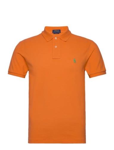 Slim Fit Mesh Polo Shirt Polo Ralph Lauren Orange