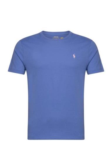 Custom Slim Fit Jersey Crewneck T-Shirt Polo Ralph Lauren Blue