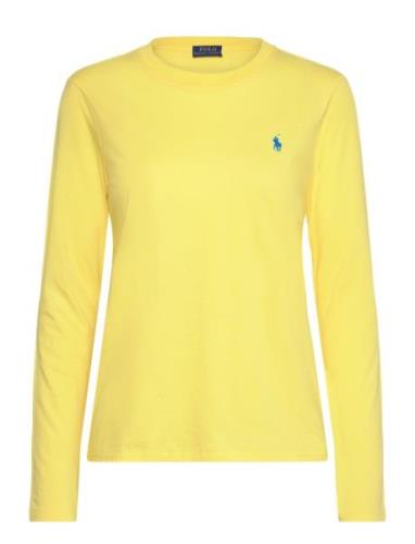 Long-Sleeve Jersey Crewneck Tee Polo Ralph Lauren Yellow