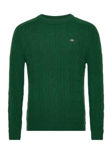 Lambswool Cable C-Neck GANT Green