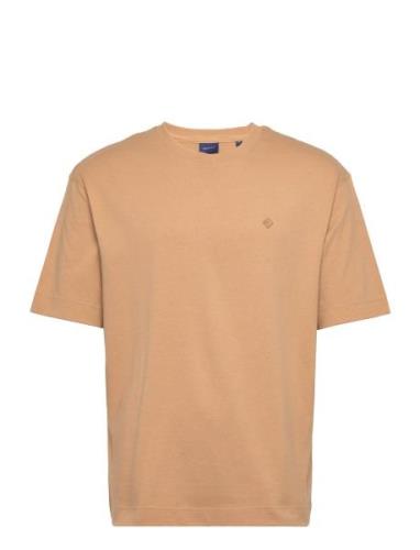 D1. Icon G Essential Ss T-Shirt GANT Beige