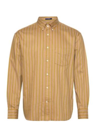 D1. Rel Dobby Stripe Shirt GANT Yellow