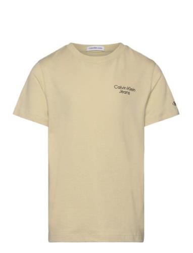 Ckj Stack Logo T-Shirt Calvin Klein Yellow