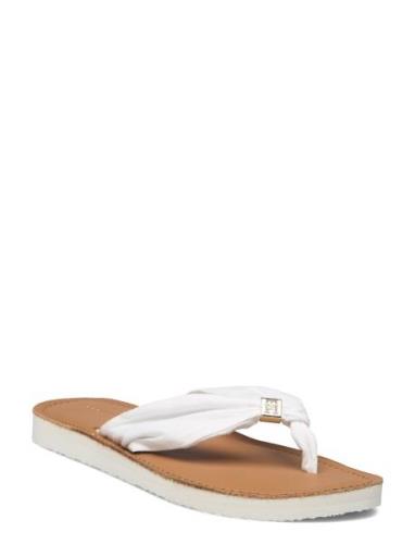 Th Elevated Beach Sandal Tommy Hilfiger White