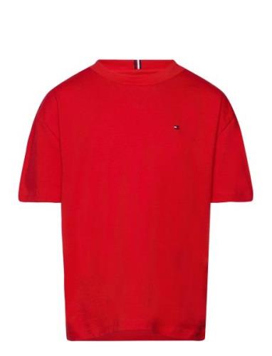 Essential Tee S/S Tommy Hilfiger Red