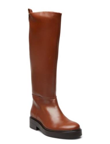 Cool Elevated Longboot Tommy Hilfiger Brown
