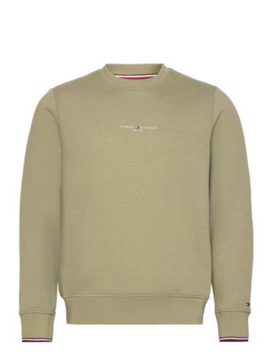 Tommy Logo Tipped Crewneck Tommy Hilfiger Green
