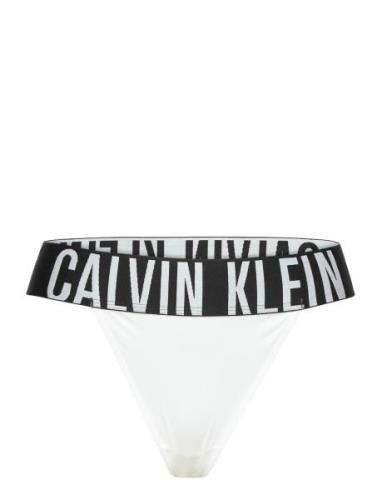 High Leg Thong Calvin Klein White