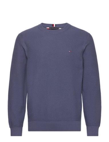 Oval Structure Crew Neck Tommy Hilfiger Blue