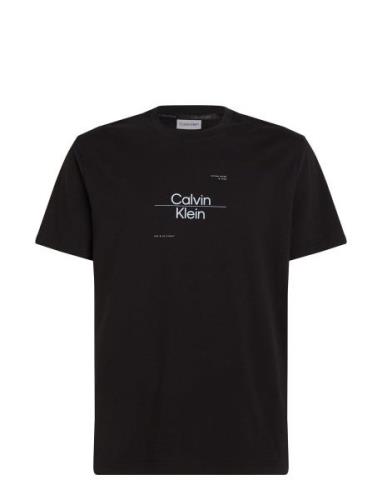 Optic Line Logo T-Shirt Calvin Klein Black