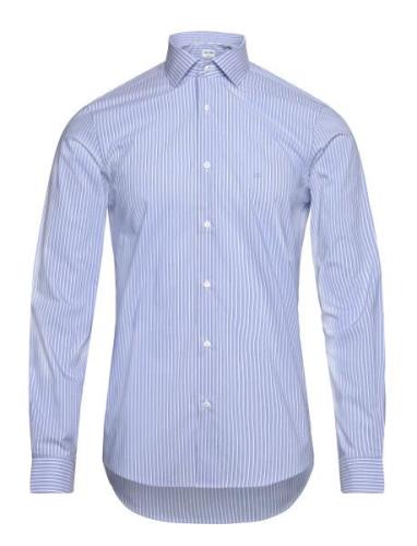 Thermo Tech Stripe Fitted Shirt Calvin Klein Blue