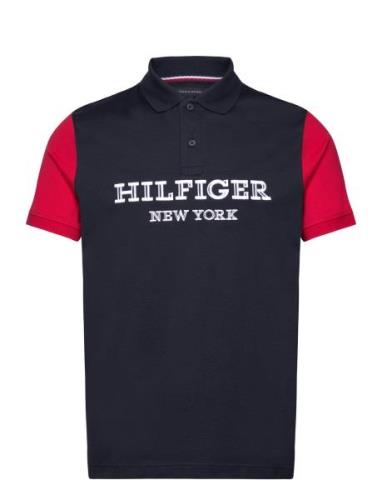 Monotype Colourblock Reg Polo Tommy Hilfiger Navy