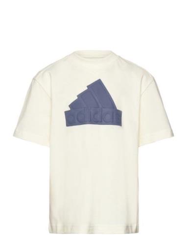 Future Icons Logo Piqué T-Shirt Adidas Performance Beige