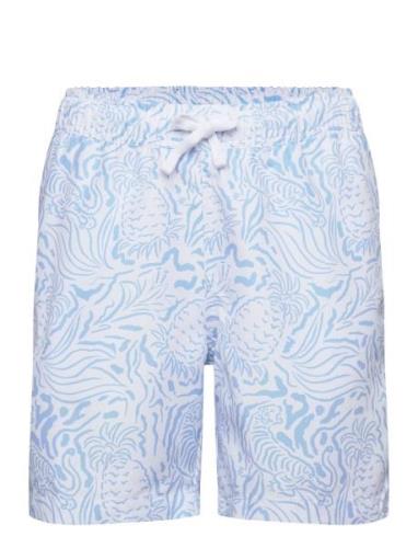 Borg Print Swim Shorts Björn Borg Blue