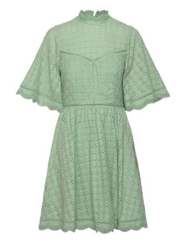 Claire Mini Lace Dress Malina Green
