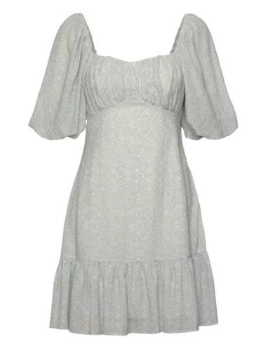 Adeline Draped Mini Dress Malina Grey