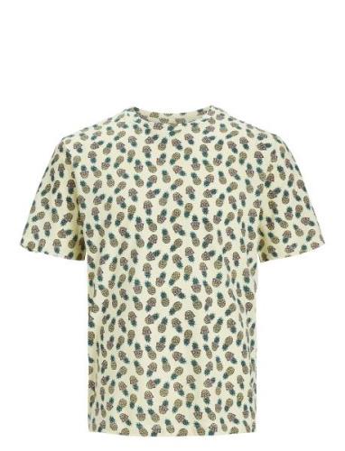 Jjsunshade Aop Tee Ss Crew Neck Jack & J S Green