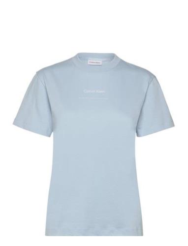 Multi Logo Regular T-Shirt Calvin Klein Blue