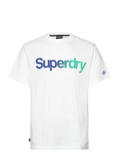 Core Logo Loose Tee Superdry White