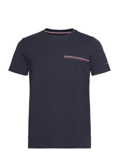 Small Chest Stripe Monotype Tee Tommy Hilfiger Blue