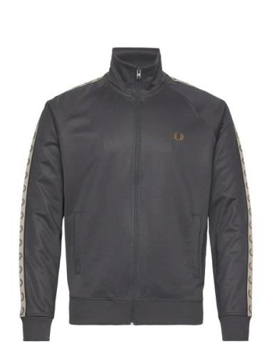 Contrast Tape Trk Jkt Fred Perry Grey