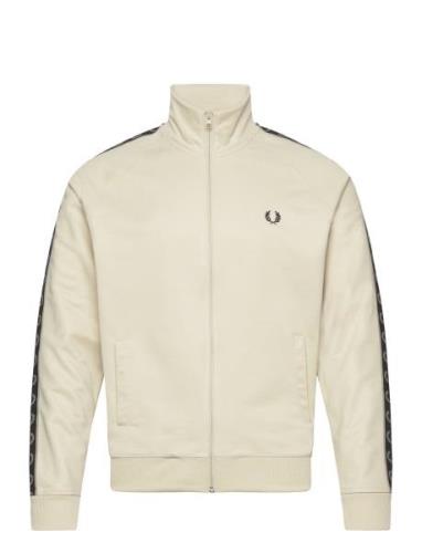 Contrast Tape Trk Jkt Fred Perry Cream