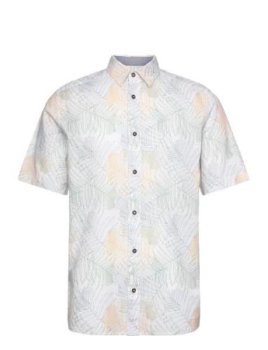 Comfort Printed Shirt Tom Tailor White