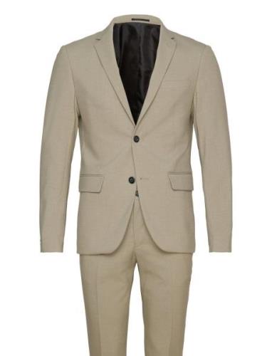 Plain Mens Suit - Normal Lenght Lindbergh Beige