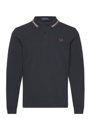 Ls Twin Tipped Shirt Fred Perry Navy