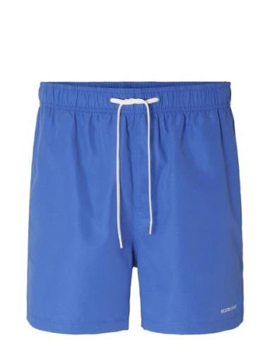 Slhdane Swimshorts W Selected Homme Blue