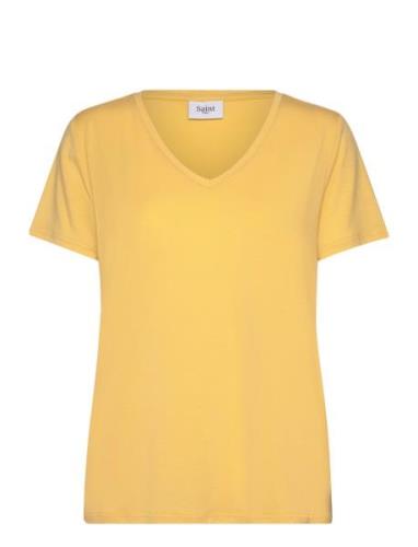 Adeliasz V-N T-Shirt Saint Tropez Yellow