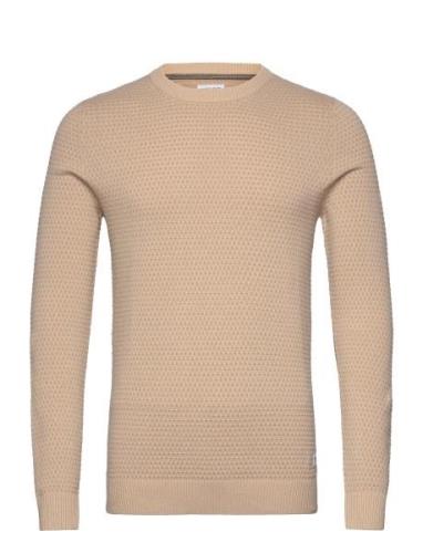 Jjeatlas Knit Crew Neck Noos Jack & J S Beige