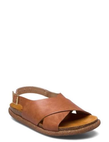 Sandals - Flat - Open Toe - Op ANGULUS Brown