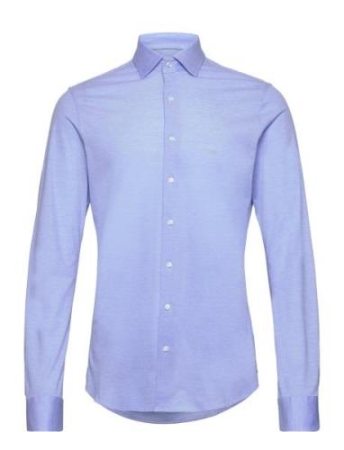 Solid Pique Slim Shirt Michael Kors Blue