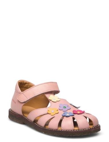 Sandals - Flat - Closed Toe - ANGULUS Pink