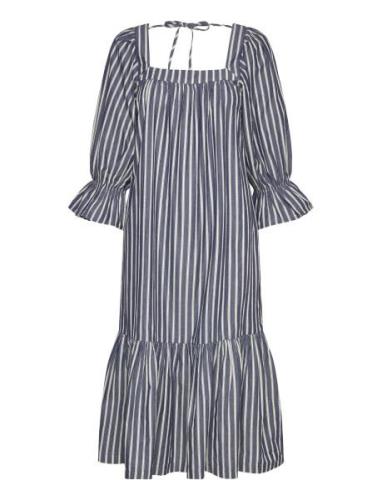 Striped Midi Dress Stella Nova Blue