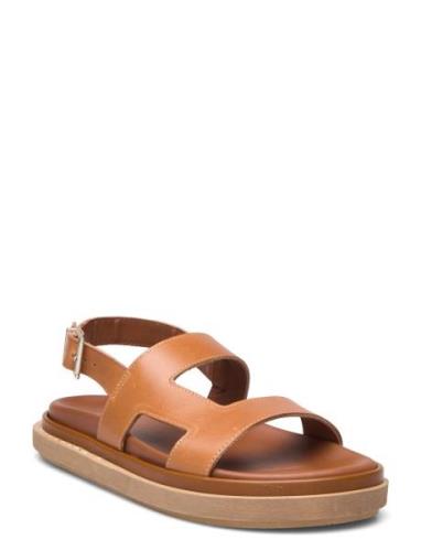 Lorelei Black Leather Sandals ALOHAS Brown