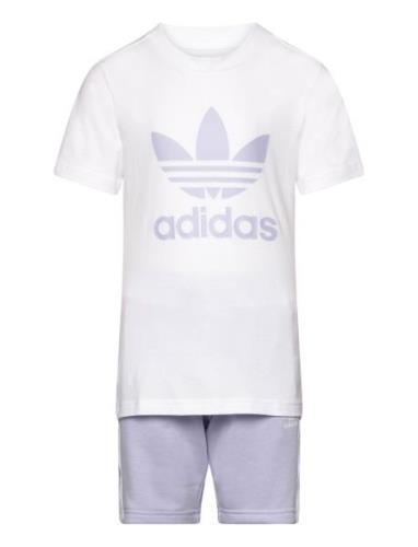 Short Tee Set Adidas Originals Purple