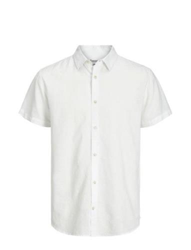 Jjesummer Linen Blend Shirt Ss Sn Jack & J S White