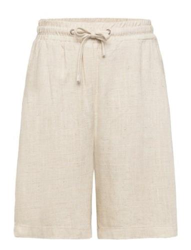 Tanja Linen Shorts Grunt Beige