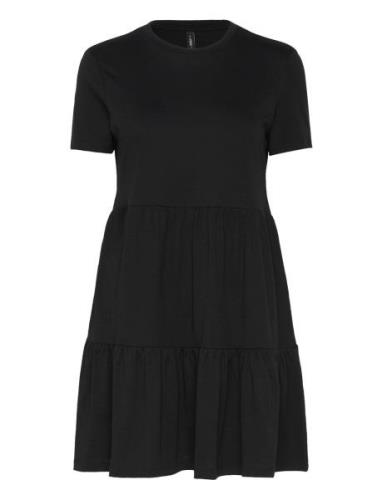 Onlmay Life S/S Peplum Dress Box Jrs ONLY Black