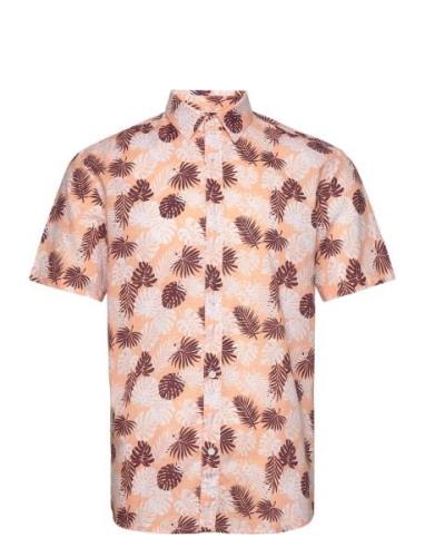 Relaxed Printed Slubyarn Shirt Tom Tailor Pink