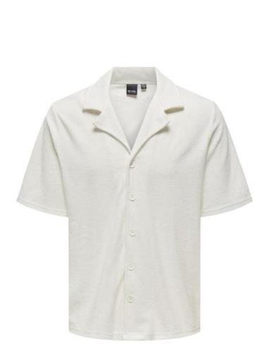 Onsdeniz Reg Ss Terry Shirt Cs ONLY & SONS White