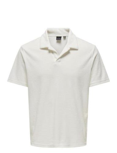 Onsdeniz Reg Terry Ss Polo Cs ONLY & SONS White