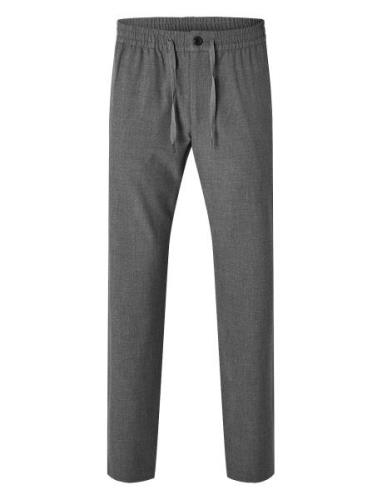 Slh196-Straight Robert String Pant Noos Selected Homme Grey