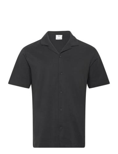Short Sleeved Cotton Shirt Mango Navy